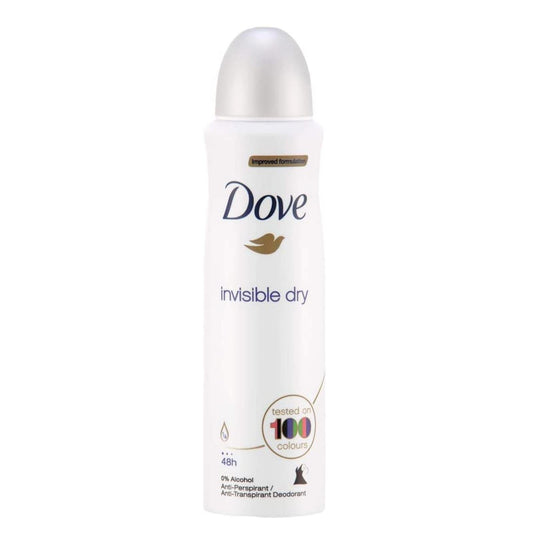 Dove Spray Deodorant Invisible Dry Women Clean Touch 150ml