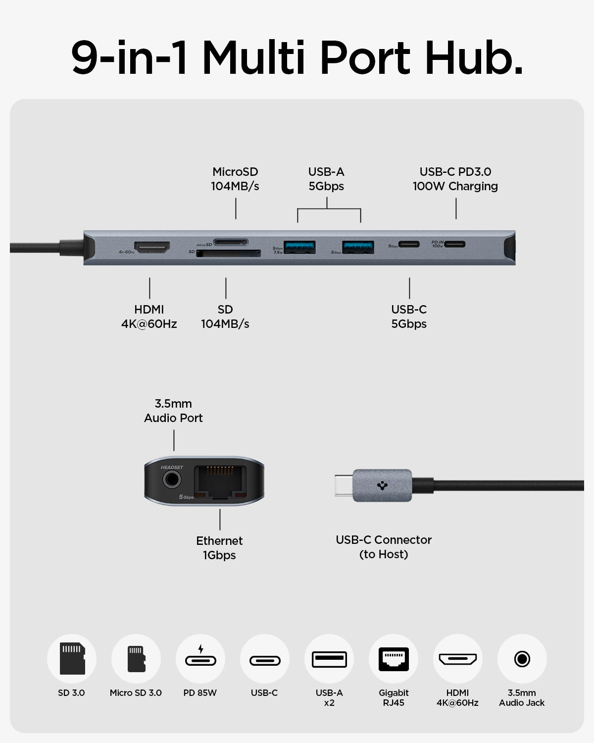 ArcDock Multi Hub 9-in-1 | PD2306